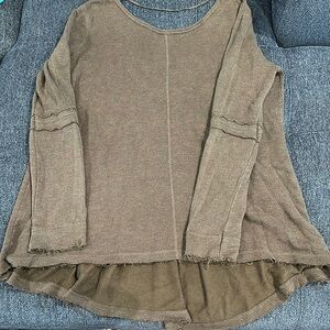 Free People Brown Relaxed Tunic